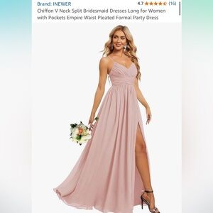 Long Flowy Bridesmaid Dress